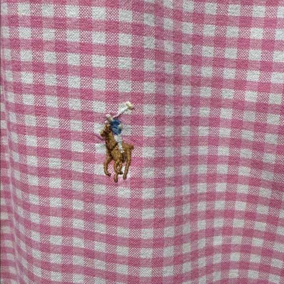Polo Ralph Lauren Pink Gingham Button Down Shirt - Picture 4 of 5